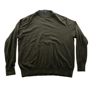 George Mens Sweater Mens XL Crew Neck Pullover Long Sleeve Green Knit Casual